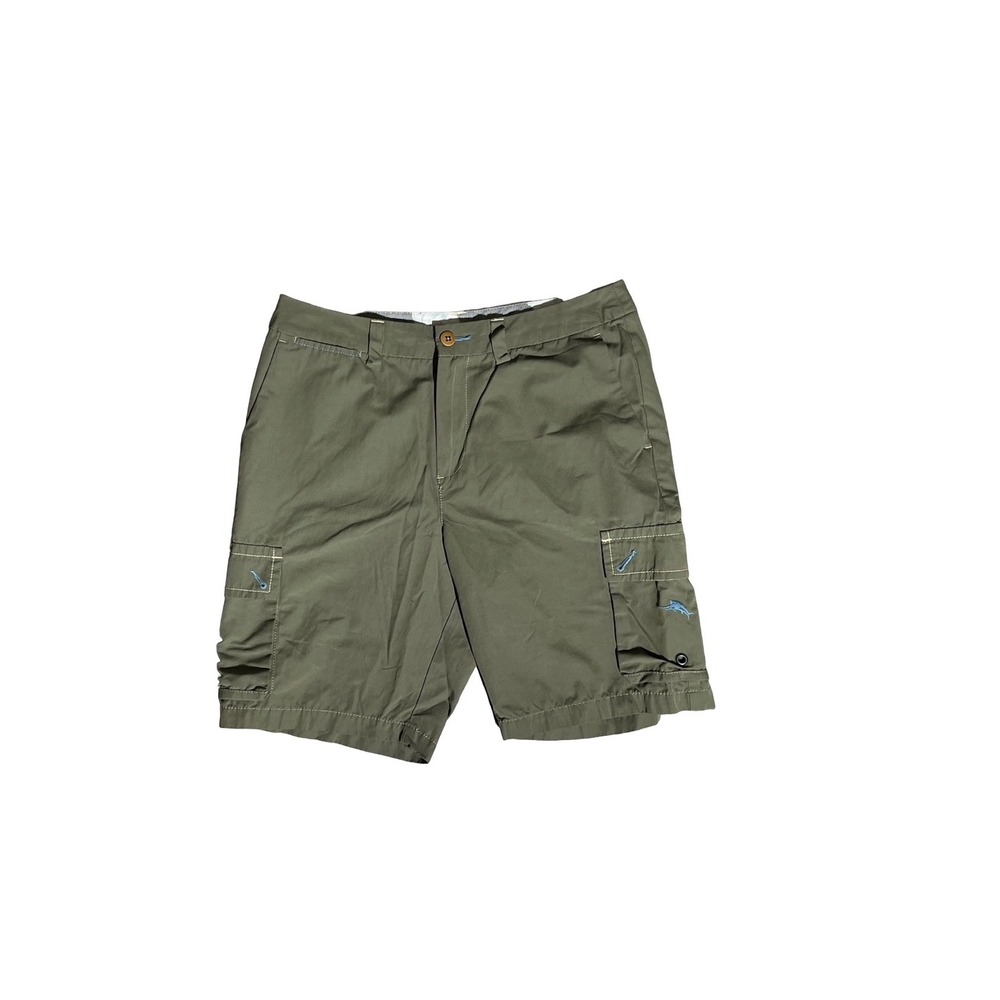 Tommy Bahama Relax Mens 32 Cargo Shorts Olive Green Casual Summer Beach